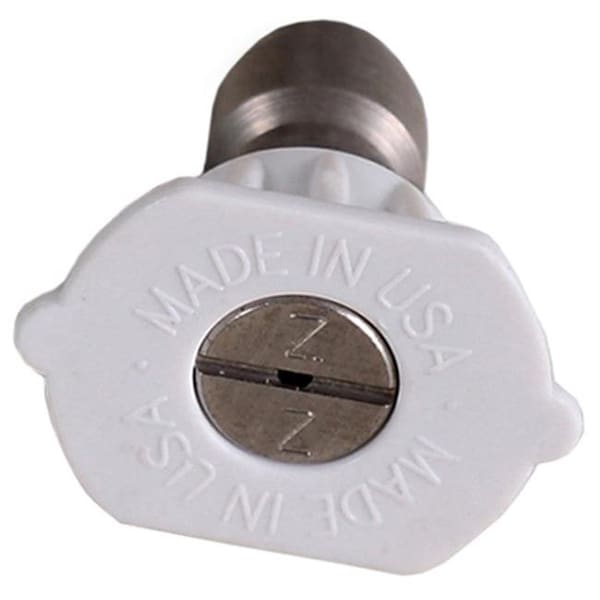 Mi-T-M AW-0018-0031 4.0 Orifice High Pressure Nozzle; 40 Degrees; White